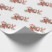 Vintager Joy Santa Geschenkpapier (Ecke)