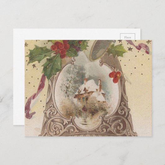 Vintager Joystick Feiertagspostkarte (Vorne/Hinten)