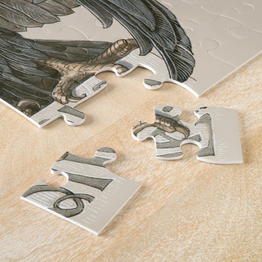 Vintager Jugendjugendadler, Raubvögel Puzzle (Seite)