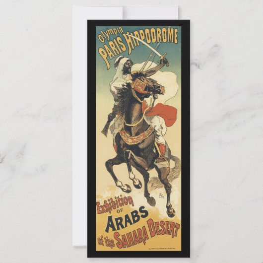 Vintager Jugendstil, Araber der Sahara (Vorderseite)