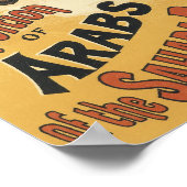Vintager Jugendstil, Araber der Sahara Poster (Ecke)