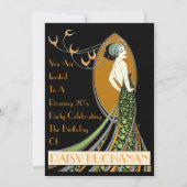 Vintager Jugendstil der 20er Jahre Einladung (Vorderseite)