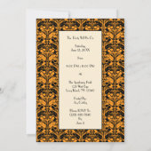 Vintager Jugendstil der 20er Jahre Einladung (Rückseite)