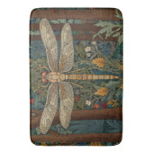 Vintager Jugendstil-Drachenfliege Badematte (Vorderseite Vertikal)