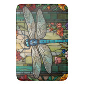 Vintager Jugendstil-Drachenfliege Badematte (Vorderseite Vertikal)