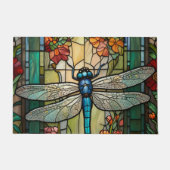 Vintager Jugendstil-Drachenfliege Fußmatte (Vorderseite)