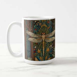Vintager Jugendstil-Drachenfliege Kaffeetasse