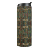 Vintager Jugendstil-Drachenfliege Thermosbecher (Nach links gedreht)