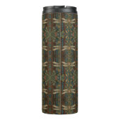 Vintager Jugendstil-Drachenfliege Thermosbecher (Rückseite)