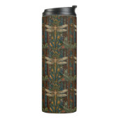 Vintager Jugendstil-Drachenfliege Thermosbecher (Nach links gedreht)
