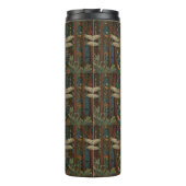 Vintager Jugendstil-Drachenfliege Thermosbecher (Rückseite)