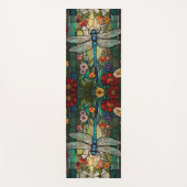 Vintager Jugendstil-Drachenfliege Yogamatte (Vorderseite)