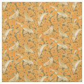 Vintager Jugendstil-Fisch im Seetang-Muster Stoff (Muster)