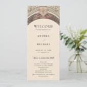 Vintager Jugendstil florale Antiquitäten Art Deco Programm (Stehend Vorderseite)