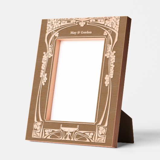 Vintager Jugendstil Geätzte Rahmen (Links)