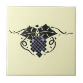 Vintager Jugendstil Grapevine Fliese (Vorderseite)