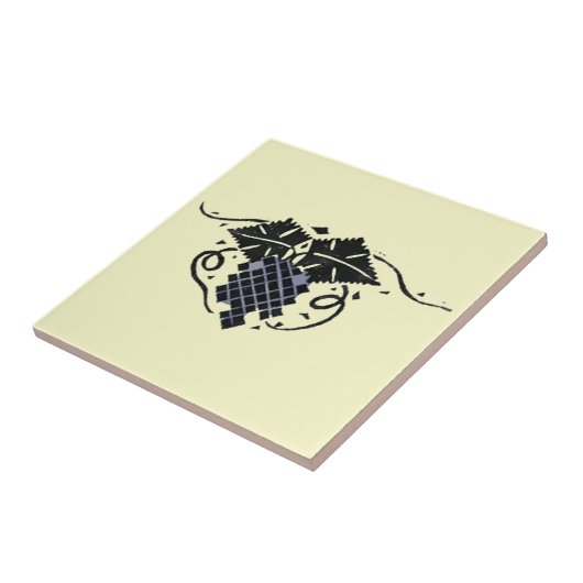 Vintager Jugendstil Grapevine Fliese (Seite)