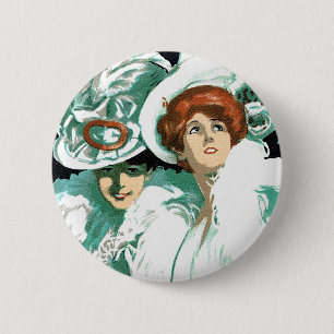 Vintager Jugendstil, Italien Mode und Extravagante Button