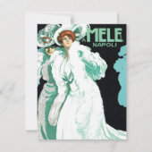 Vintager Jugendstil, italienische Mode, Extravagan (Vorderseite)