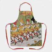 Vintager Jugendstil, Lager Tandem Fahrrad Schürze (Vorderseite)