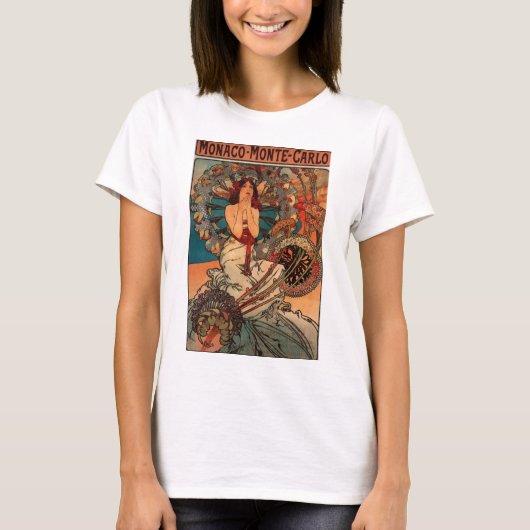 Vintager Jugendstil-Monte Tamaro T-Shirt (Vorderseite)