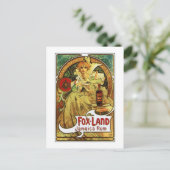 Vintager Jugendstil Mucha Jamaica Rum und Postkarte (Stehend Vorderseite)