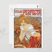 Vintager Jugendstil Postkarte (Vorne/Hinten)