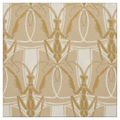 Vintager Jugendstil Pracht Mantis Muster Stoff (Muster)