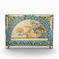 Vintager Jugendstil-Sonnenuntergang