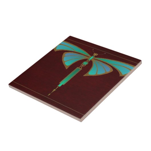 Vintager Jugendstil-Stil Fliese (Seite)