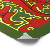 Vintager Jugendstil-Tree & Sunset by G. Combaz Poster (Ecke)