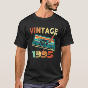 Vintager Juli 1935 Musikkassette86. Geburtstagsges T-Shirt
