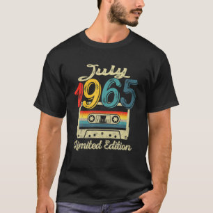 Vintager Juli 1965 Kassette Tape 56. Geburtstag De T-Shirt