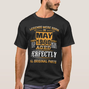 Vintager Juli 1980 41. Geburtstag 41 Jahre T-Shirt