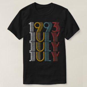 Vintager Juli 1993 Geburtstagsgeschenke Männer Fra T-Shirt