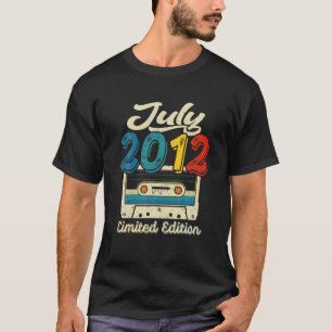 Vintager Juli 2012 Kassette Tape 9th Birthday Deco T-Shirt