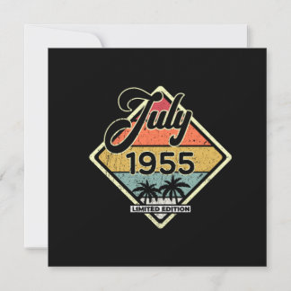 Vintager Juli 65 Jahr 1955 65. Geburtstagsgeschenk Einladung