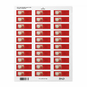 Vintager Junge, der Santa Thunder_Cove einen Brief (Vorne)