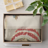 Vintager Junge im Schnee Seidenpapier (Geschenk)