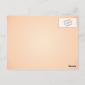 Vintager Junge mit Herz Postkarte (Rückseite)