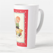 Vintager Junge Rette ein Kätzchen von Racing Welpe Milchtasse (Rechte Ecke)