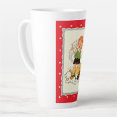 Vintager Junge Rette ein Kätzchen von Racing Welpe Milchtasse (Linke Ecke)
