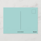 Vintager Junge wählt Äpfel Erntedank Postkarte (Rückseite)