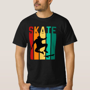 Vintager junger Mann Skate T-Shirt