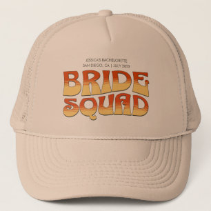 Vintager Junggeselinnen-Abschied Bride Squad Bride Truckerkappe
