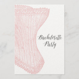 Vintager Junggeselinnen-Abschied Einladung