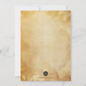 Vintager Junggeselinnen-Abschied Halloween Einladu Einladung (Rückseite)