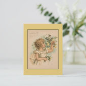 Vintager Juni 1891 zeichnend Kinder Postkarte (Stehend Vorderseite)