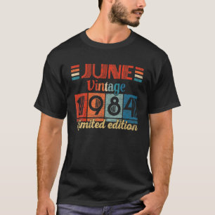 Vintager Juni 1984 38. Geburtstagsgeschenke 38 Jah T-Shirt