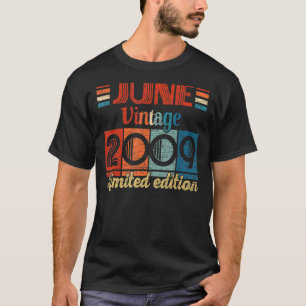 Vintager Juni 2009 13 Geburtstag 13 Jahre alt T-Shirt